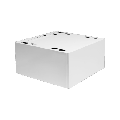 Pedestal drawer w. shelf White